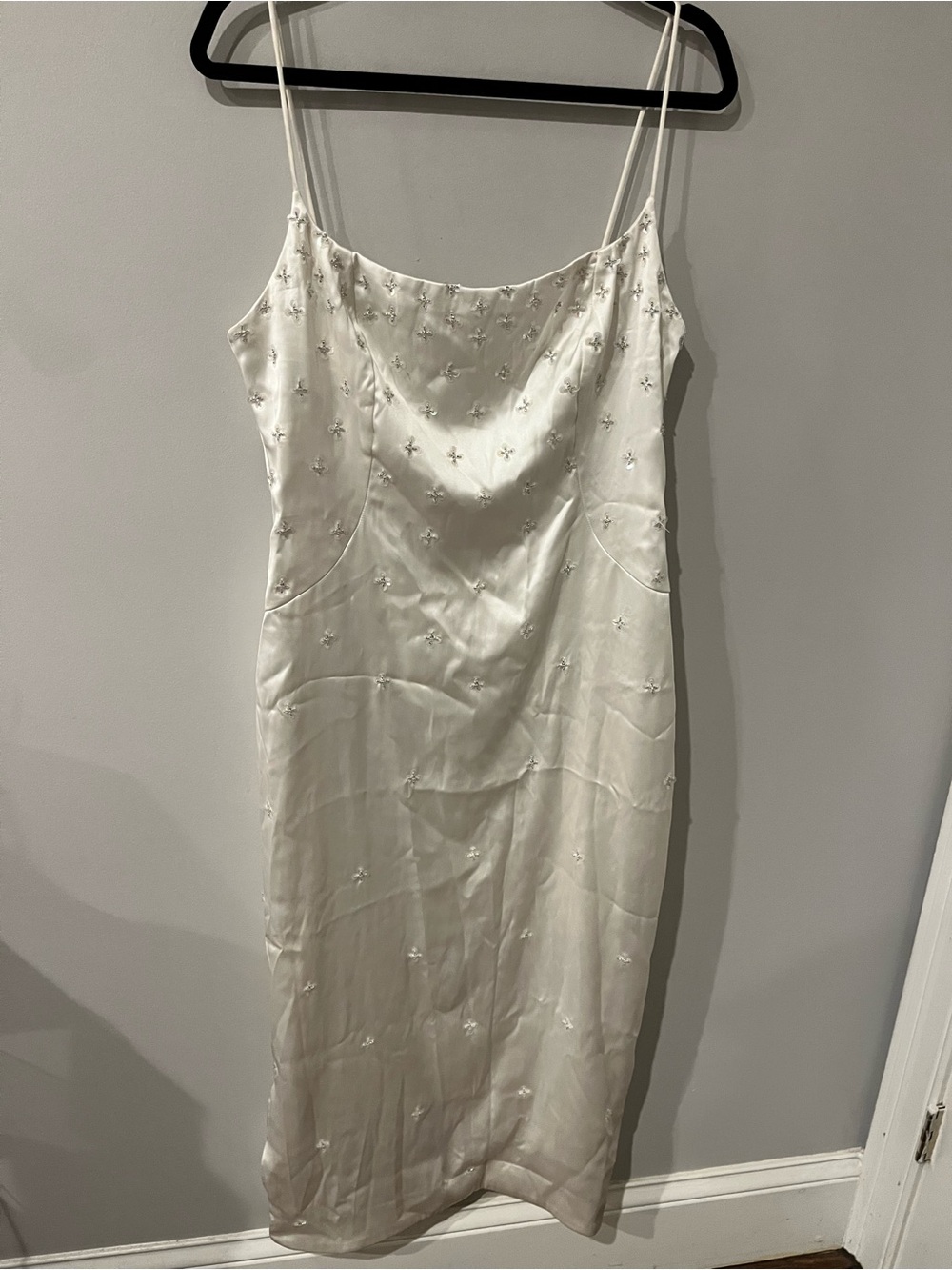 BHLDN Deco Bombshell Midi Dress Floral White